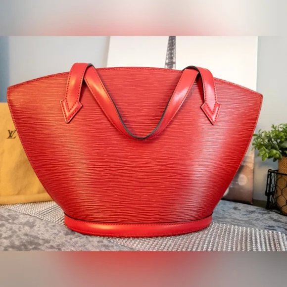 LOUIS VUITTON Red Epi Leather Saint-Jacques Purse Bag - Last Call